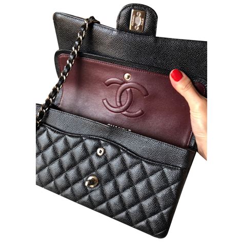 sac chanel timeless interieur